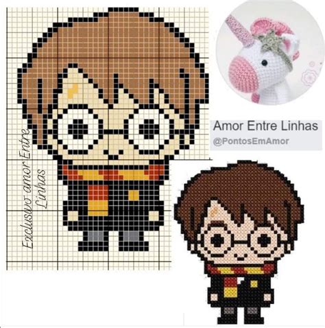 Pin De Vivien Ng Em Perler Beads Crochê Do Harry Potter Bordado