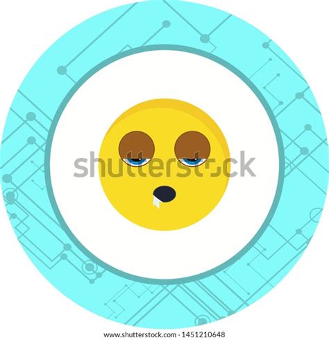 Sleep Emoji Icon Trendy Style Isolated Stock Vector Royalty Free