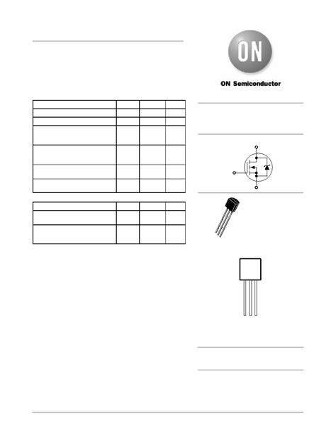 2n7000 Datasheet14 Pages Onsemi Small Signal Mosfet 200 Mamps 60