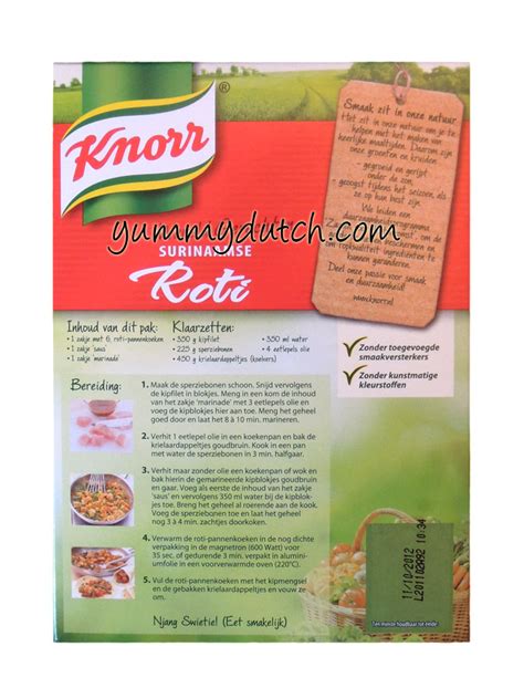 Surinaamse Roti Knorr Yummy Dutch