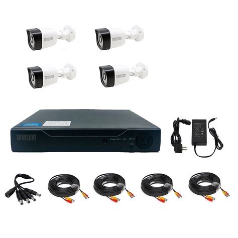 Kit De Supraveghere Cu 4 Camere Pentru Exterior 2MP 1080P Full Hd IR