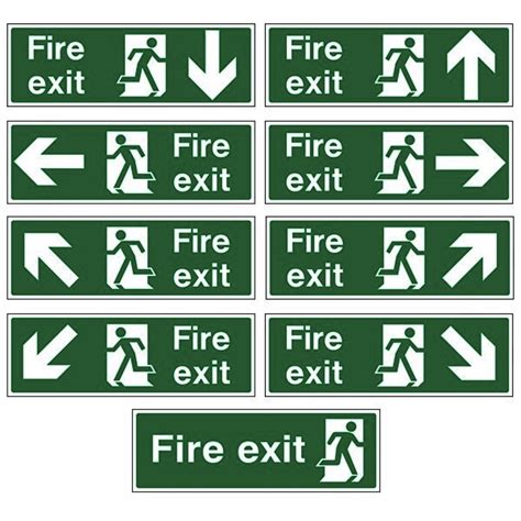 Plastic Fire Exit Signs