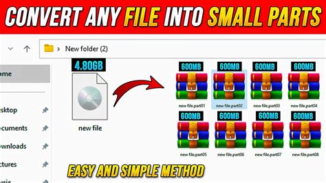 How To Split Large File Into Small Parts 2024Divide Any File Into