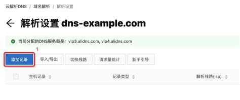 添加网站解析 云解析 Dns 阿里云