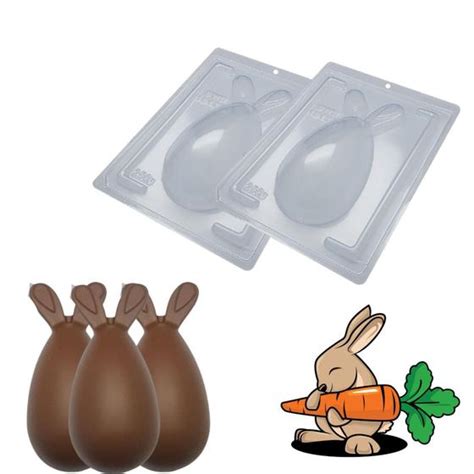 Forma P Chocolate Ovo P Scoa G Coelho Silicone Partes Bwb