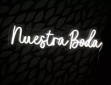 Letrero Led De Ne N Nuestra Boda Meses Sin Inter S