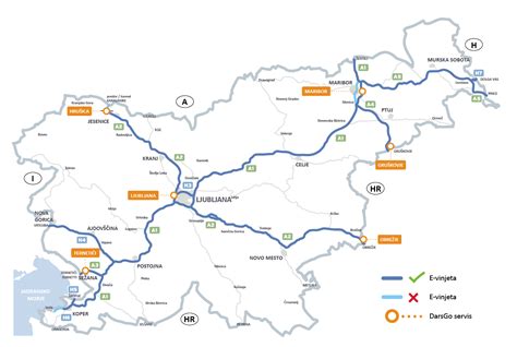 Vignetten für Mautzahlung auf Autobahnen in Slowenien und Österreich