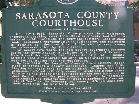 Civics in Sarasota: Sarasota Clerk of the Court in Image and Text