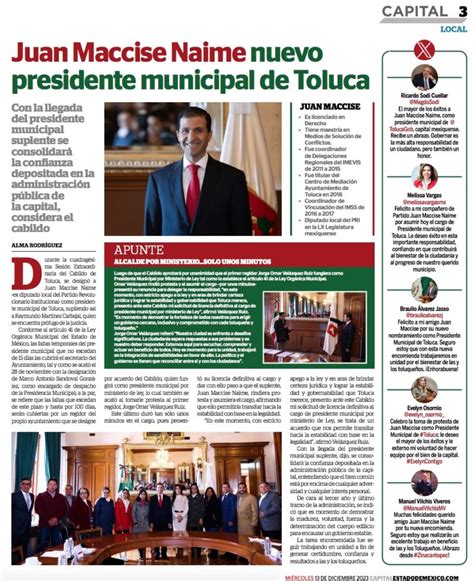 Juan Maccise Nuevo Alcalde De Toluca