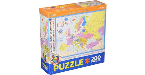 Eurographics Map Of Europe Pieces Se Priser