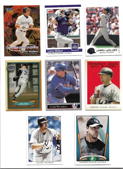 EBlueJay LARRY WALKER Lot Of 26 Baseball Cards FREE SHIPPING Colorado