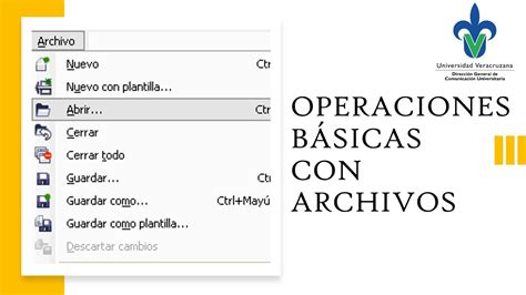 Operaciones B Sicas Con Archivos Youtube