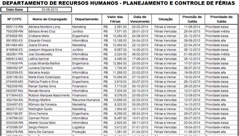 Planilha De Férias Cálculo De Férias Modelo De Recibo Excel Grátis