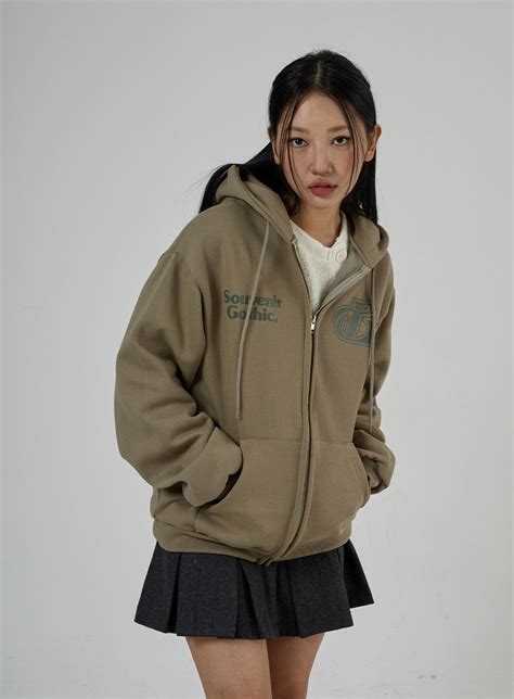 Graphic Zipper Hoodie Sweatshirt Unisex Cd26