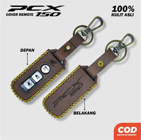 Cover Sarung Remote Keyless Pcx Gantungan Kunci Honda Kulit Asli