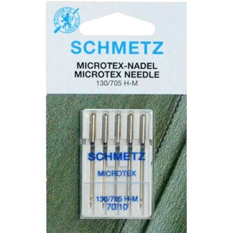 Aiguilles Microtex pour machines à coudre Schmetz 5 pcs par 3 25