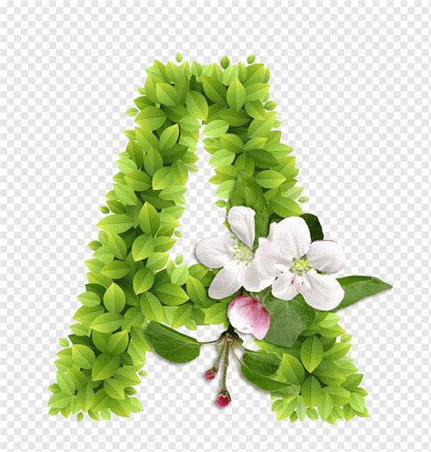 A Alphabet In Flower