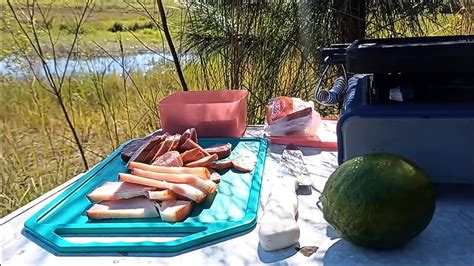 Pescaria PREPAREI UM LANCHE NA CHAPA E DEPOIS PARTIU PESCARIA