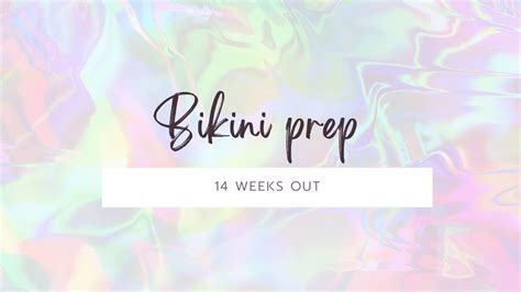 Weeks Out Bikini Prep Christmas Youtube