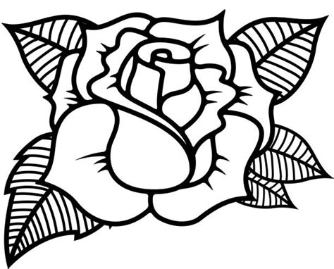 Rose Tattoo Stencil Drawings Illustrations Royalty Free Vector