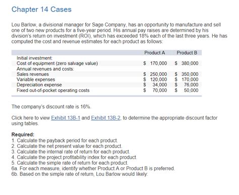 Solved Chapter Cases Lou Barlow A Divisional Manager For Chegg