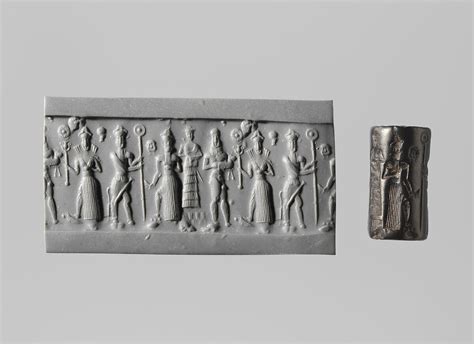 Cylinder Seal Babylonian Old Babylonian The Metropolitan Museum