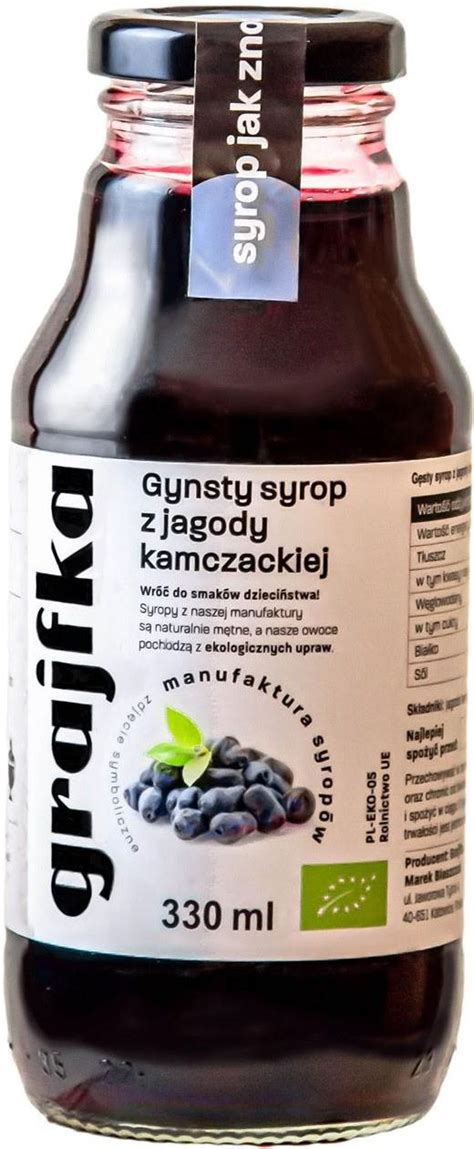 Grajfka Syrop Z Jagody Kamczackiej Bio 330ml Ceny I Opinie Ceneo Pl