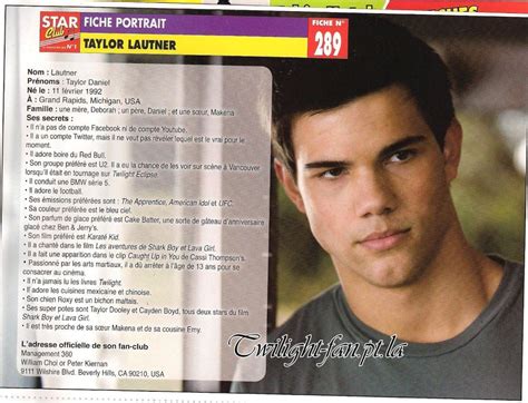 El Mundo de Crepusculo México Scans de Taylor Lautner en la revista