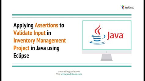 Applying Assertions To Validate Input In Inventory Management