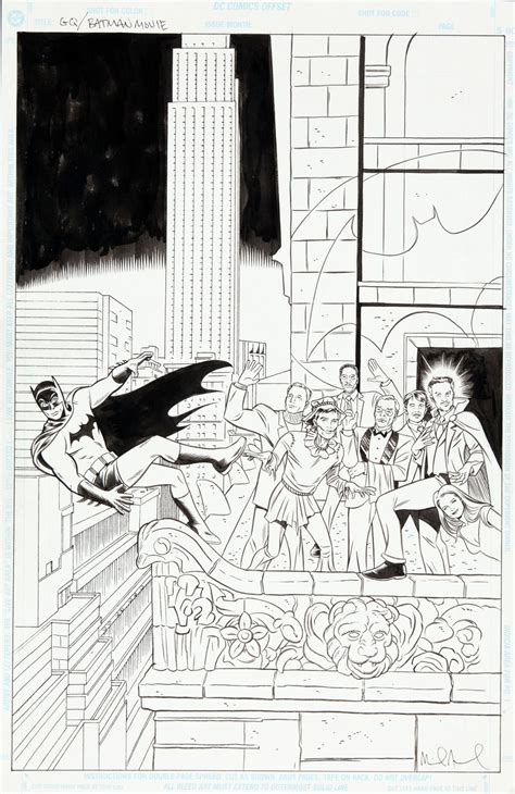 The Bristol Board Original Batman Illustration By Mike Allred From