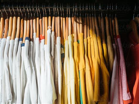 Retro And Vintage Tee Shirts In Thrift Shop By Stocksy Contributor J