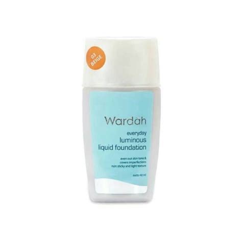 Jual Wardah Luminous Liquid Foundation Ml Shopee Indonesia