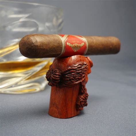 Hellboy Wooden Cigar Holder Carved Cigar Rest T Cigar Etsy