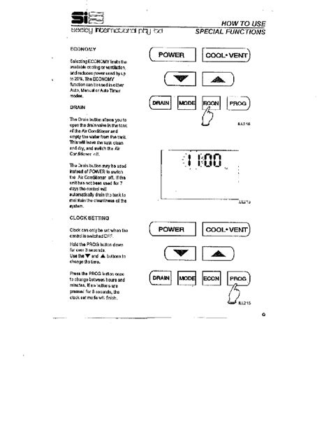 Breezair SensorTouch Remote Control Operating manual PDF View/Download, Page # 9