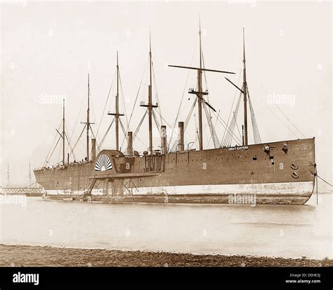 The Ss Great Eastern In The River Mersey During Decommissioning Stock