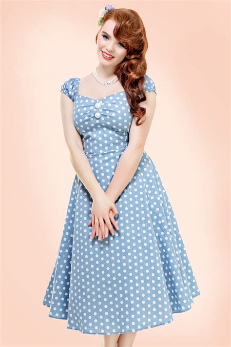 Retro 1950s Polka Dot Dresses For Sale