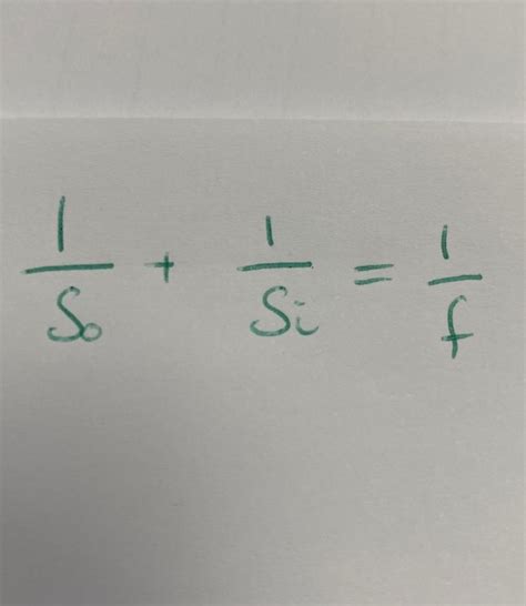 Optics Equations Flashcards | Memorang