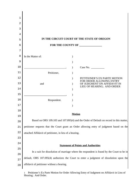 Ex Parte Judgment Complete With Ease AirSlate SignNow