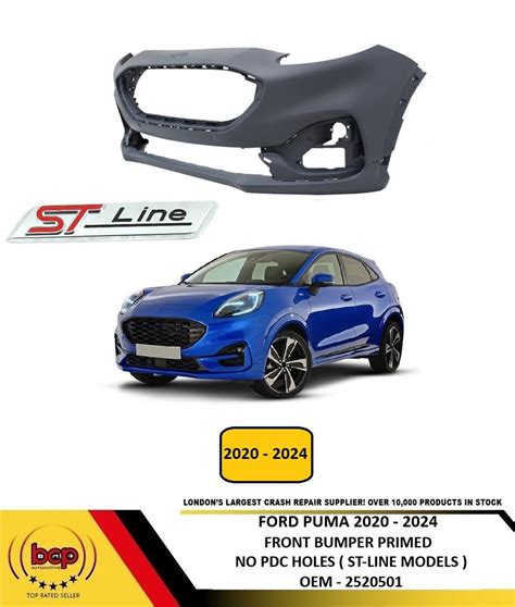 ford puma   front bumper primed  parking sensors  washer jet
