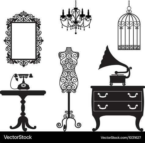 Antique Collection Royalty Free Vector Image VectorStock