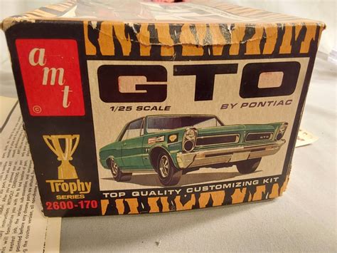 Amt Boxed 1965 Pontiac Gto George Barris 125 Model Kit Ebay