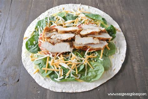 How To Roll A Picture Perfect Grilled Chicken Wrap - Easy Peasy Pleasy