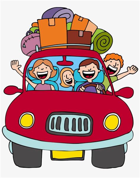 Vacation Road Trip Cartoon Clip Art Clipart Vacation Png Image