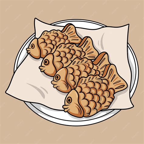 Premium Vector Artwork Illustration And T Shirt Design Cute Taiyaki