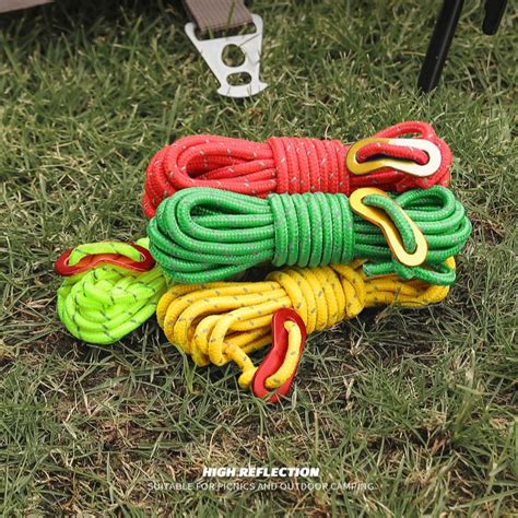 Tent Accessories Outdoor Sports Camping Hiking 157 Inch Durable Nylon Rope Multifunction Tent ...