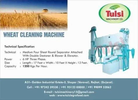 Automatic Painted Wheat Cleaning Machine Three Phase At Rs In