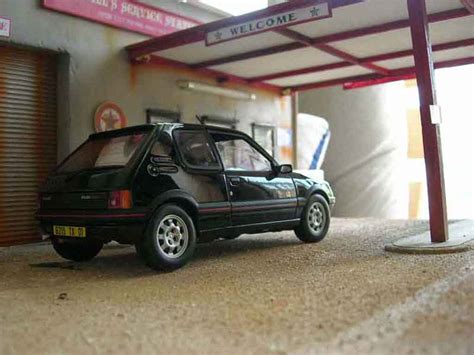 Miniature Peugeot Gti Solido Gti Noire Onyx Voiture