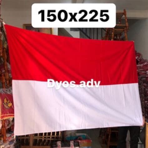 Jual Bendera Merah Putih Drill 150x225 Bahan Drill Shopee Indonesia