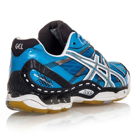 Asics Gel Volley Elite Womens Volleyball Shoes Bluewhiteblack