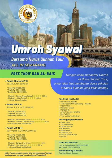 Nurus Sunnah Tour Biro Umroh Haji Yayasan Islam Nurus Sunnah Semarang